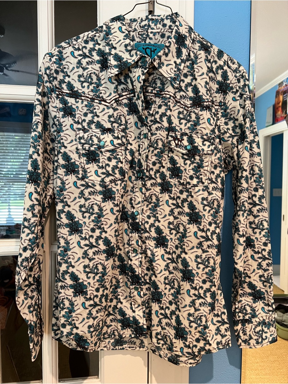 Western Floral Snap Shirt